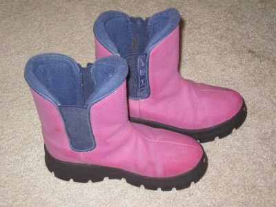   NIKE Girls Childrens Pink Insulated Winter Snow Boots Sz 12c  