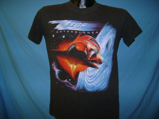 vintage ZZ TOP AFTERBURNER ALBUM COVER 80S t shirt S  