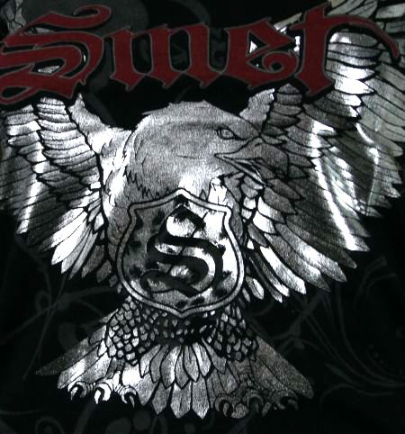 SMET Christian Audigier FOIL Wild Eagle t shirt NEW  