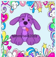 Webkinz Amethyst Hound pup dog Feb. Birthstone code  