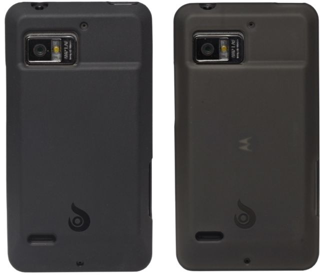   Extended Battery TPU Case Cover Motorola Droid Bionic Black or Smoke