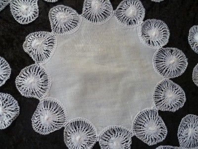 Tenerife wheel lace doily Set   7 pieces  