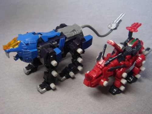 LOT！ZOIDS Tomy Shield Liger & Red Horn animal figures  