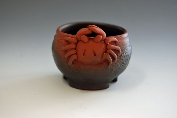 mame Tokoname Japanese bonsai pot by Motozo #Crab  