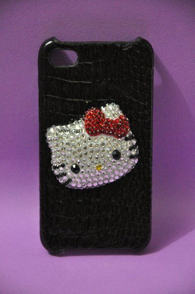 SWAROVSKI Hello Kitty Bling iPhone 4 Case BLACK  