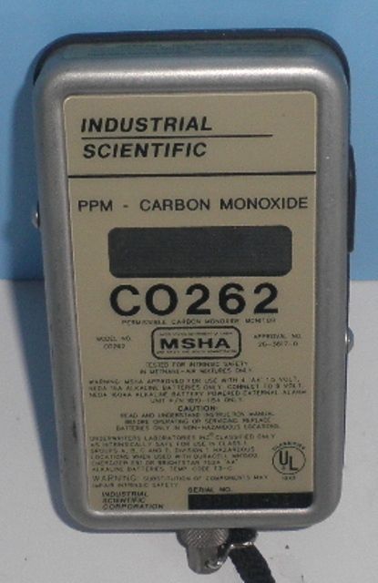 Industrial Scientific CO262 PPM Carbon Monoxide Monitor  