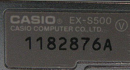 Casio Exilim EX S500 S500 5.0 MP Digital Camera   AS IS  