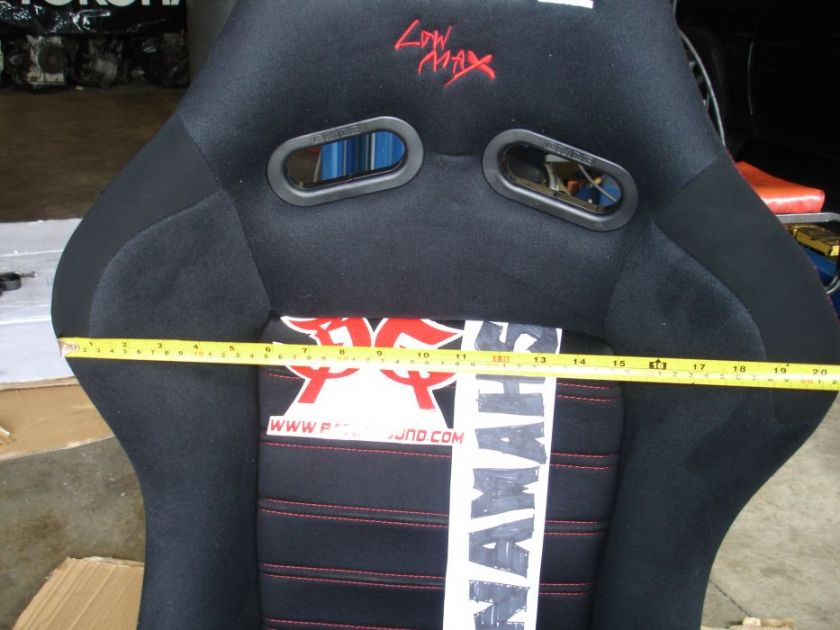 ONE PAIR (2) BRIDE GIAS LOW MAX BLACK RACING SEATS   