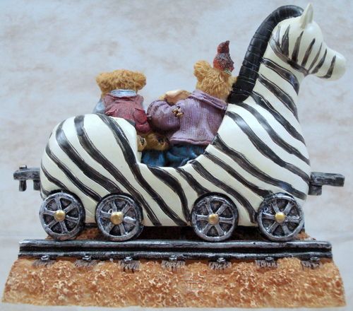 BOYDS BEARS Zeb Zebra Zoey Train BEARSTONE 1E 4015992  