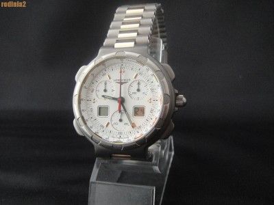 Auth Mens Longines Conquest Digital Chrono 1/100 Titanium 2 Tone 