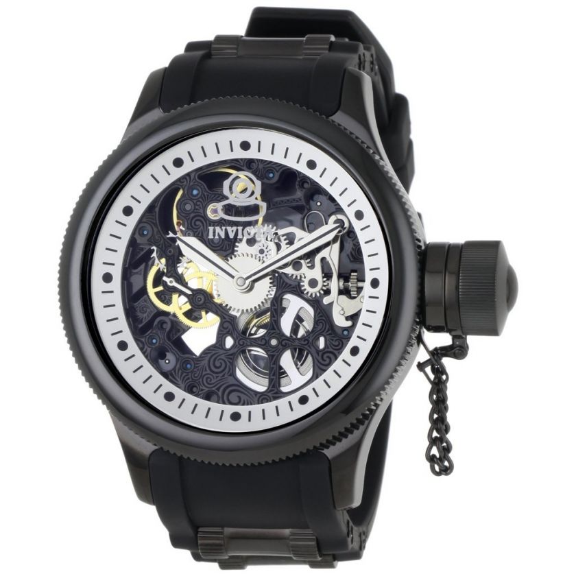 Invicta Mens 1091 Russian Diver Watch Dial Black  