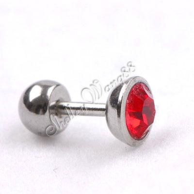 Red Onyx Fake Plug(10mm*4mm)