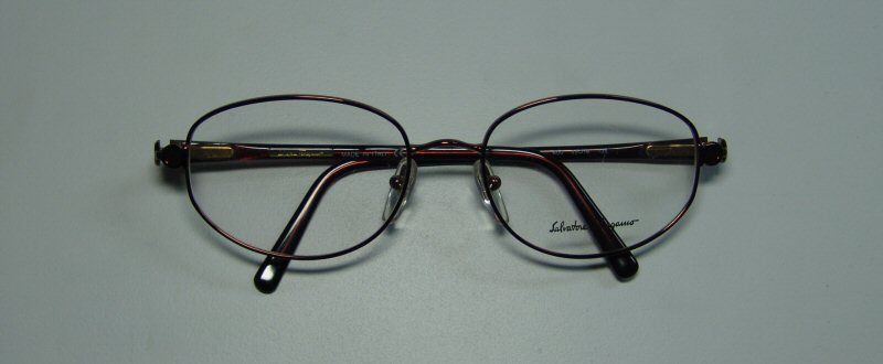 NEW SALVATORE FERRAGAMO 1546 53 18 135 BURGUNDY FULL RIM EYEGLASS 