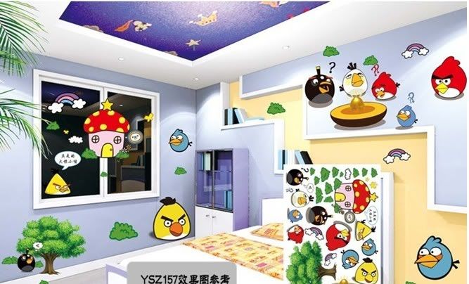 Angry bird DIY Wall Sticker Decal YZS157  