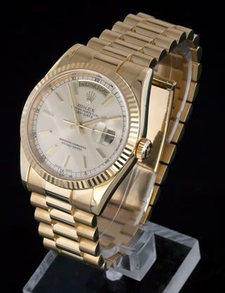 Rolex President 18k 118238 F Serial Mens Watch  