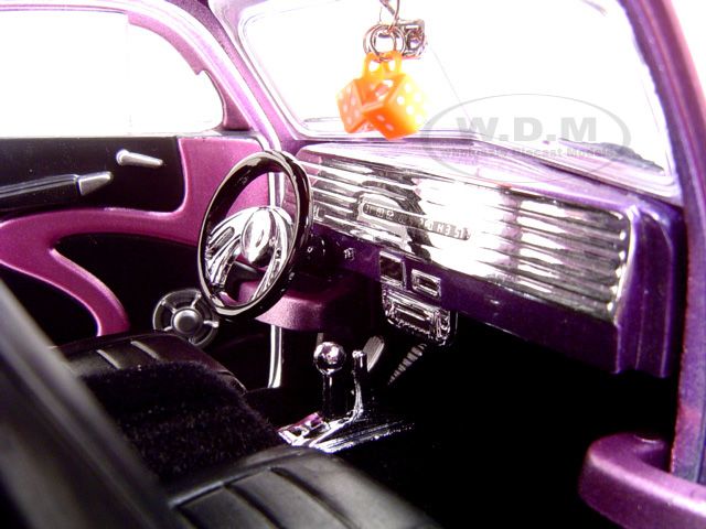 1941 PLYMOUTH CUSTOM PURPLE 118 SCALE DIECAST MODEL  