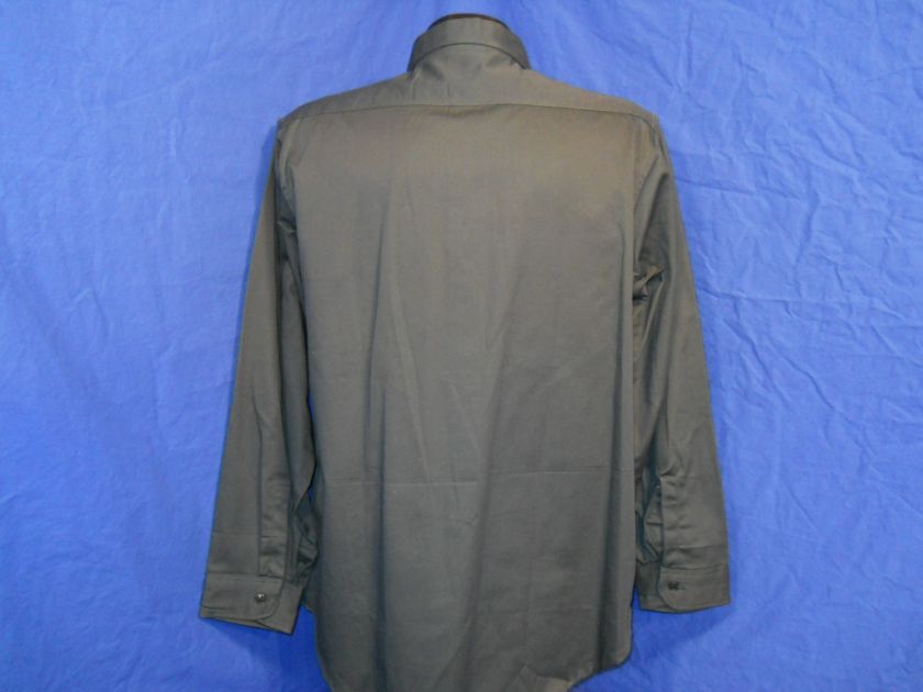 vintage 50s  ARMY TWILL MENS GREEN SANFORIZED ROCKABILLY WORK 