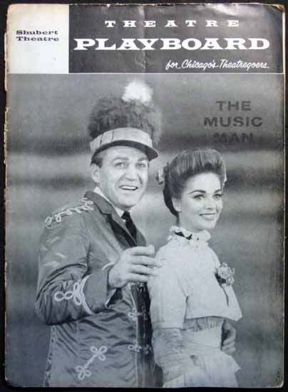 collectible playbill from the 1960 production of Music Man at the 