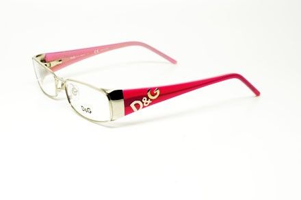 LAST DOLCE & GABANNA DD 5037 101 S.52 RX GLASSES PINK SILVER METAL 