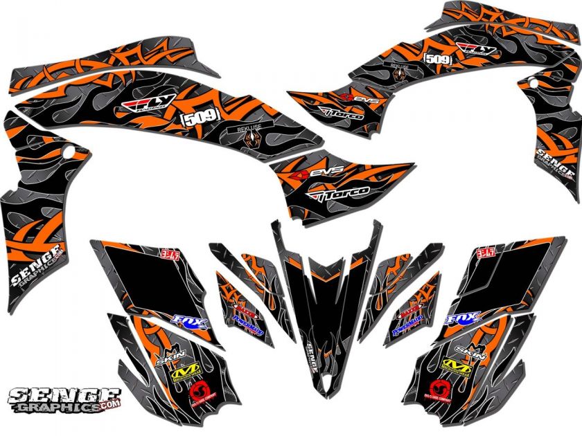 ARCTIC CAT DVX 400 DVX 400 GRAPHICS KIT ATV QUAD 4 WHEELER STICKERS 