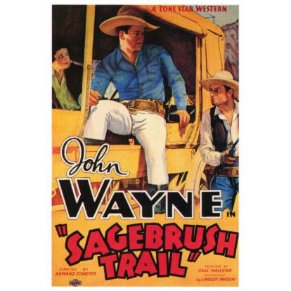 Actors John Wayne, Nancy Shubert, Lane Chandler, Yakima Canutt