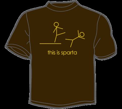 THIS IS SPARTA T Shirt MENS funny vintage 300 movie  