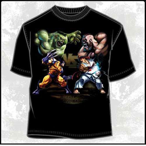 David vs. Goliath Marvel Vs Campcom Men Anime T Shirt  