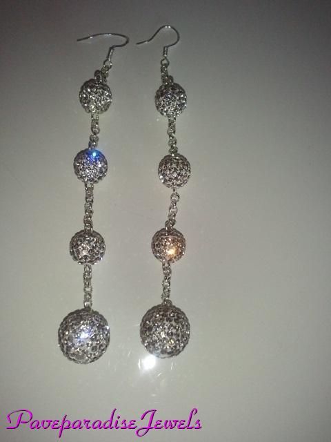  CRYSTAL LORRAINE SCHWARTZ AND KIM KARDASHIAN INSPIRED PAVE DROP BALL 