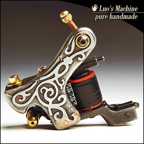  Handmade Cast Iron Luos Tattoo Machine Gun professional XLS 13  