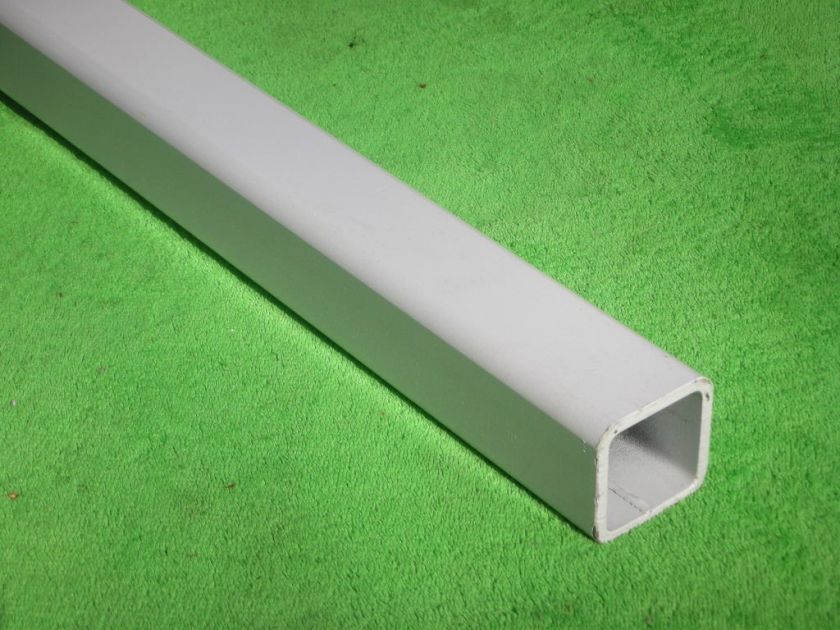 54 3/8 x 3/16 STEEL SQUARE TUBE TUBING WHITE  