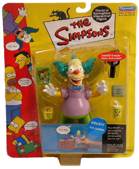 Simpsons Krusty The Clown Figure WOS MOC Series 1 RARE  