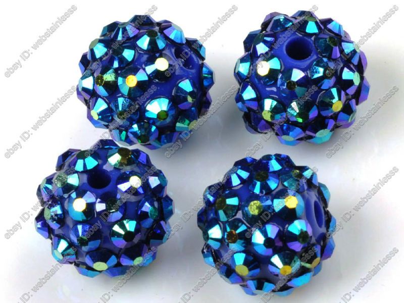   13mm 20X wholesale lots Basketball wives Rhinestone resin AB bead Ball