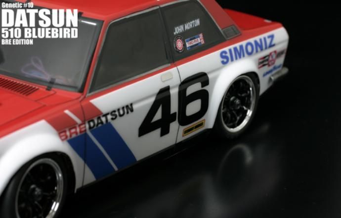 10 RC CAR ABC HOBBY GENETIC DATSUN 510 BLUEBIRD BRE  