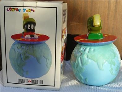 Marvin the Martian Space Ship Top World Cookie Jar 1993 Warner Bros 