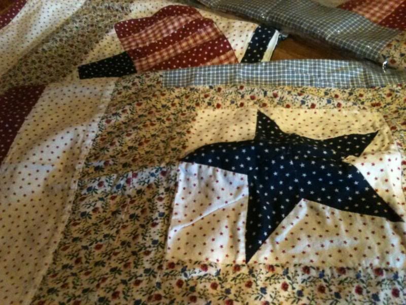 Americana Star Quilt Patchwork Valances  