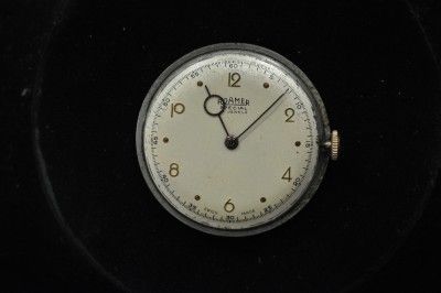 VINTAGE MENS SWISS ROMAER WRISTWATCH CALIBER 372 KEEPING TIME  