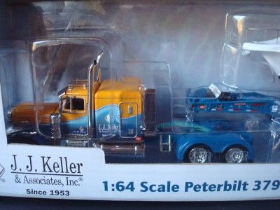 JJ Keller Peterbilt 379 Sleeper with Fontaine Lowbed Trailer Yacht 