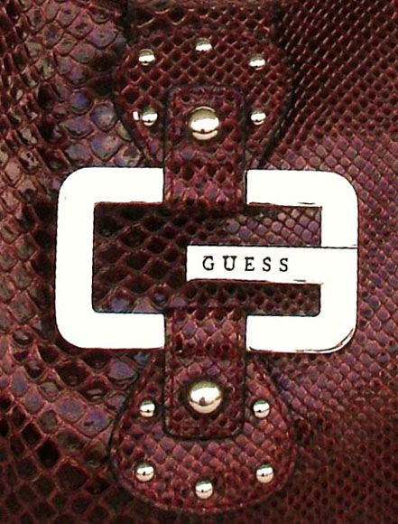 GUESS Marciano Saddle BROWN Python Handbag Purse NEW  