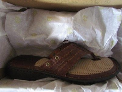 Born Mens BROWN Trail Thong Sandals Sizes 10,11  