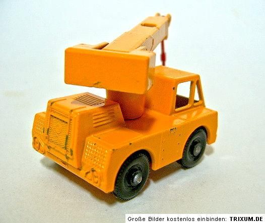 Matchbox RW 42C Iron Fairy Crane orange body red base  