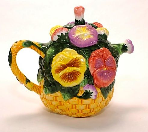 Beautiful WCL Flower Tea Pot  