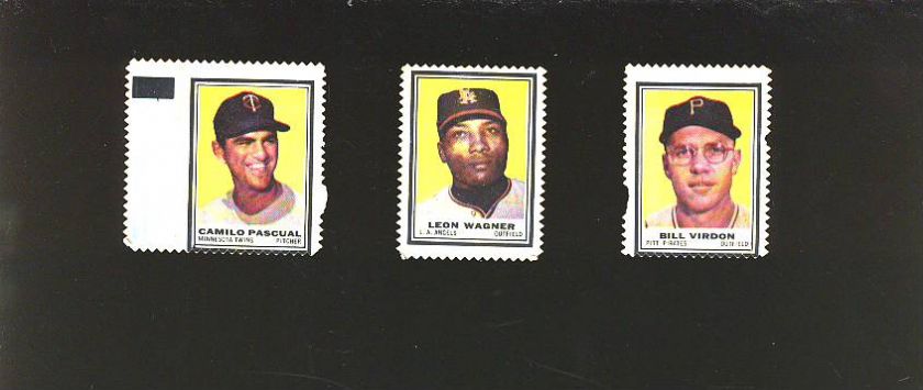 1962 TOPPS STAMPS BASEBALL LOT OF 41 *5272  