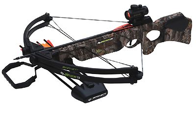 Barnett Wildcat C5 Package Camo, Premium Red Dot Sight, quiver, arrows 