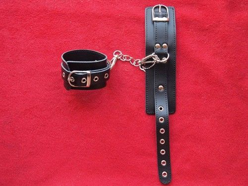 Thick Real Leather Wrist Restraints Soft Hand Cuff H408  