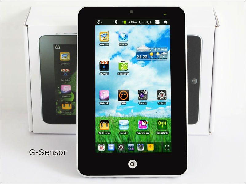 4G 7 MID Google Android 2.3 Touchscreen Tablet PC WiFi+3G 256MB DDR2 