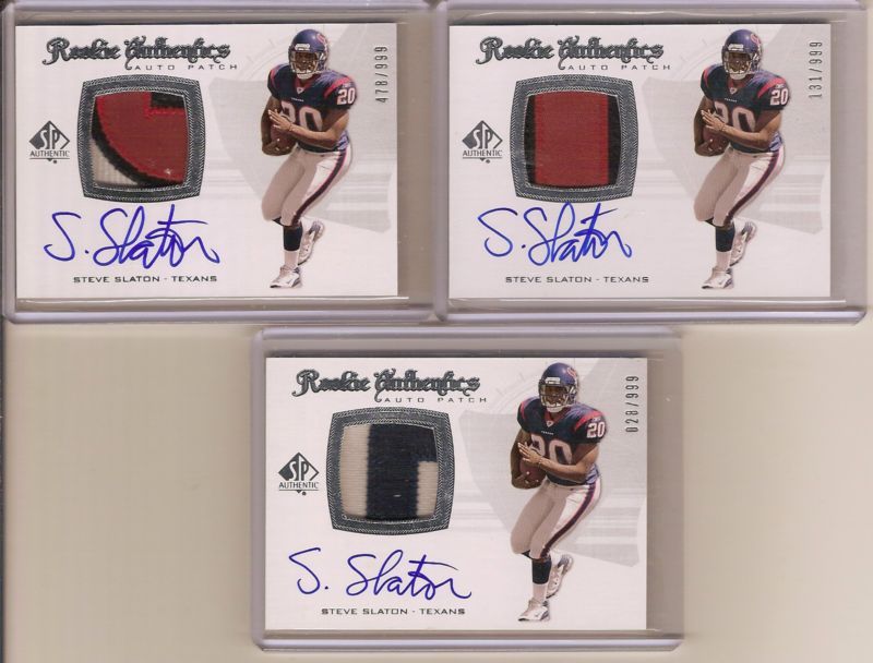 STEVE SLATON 08 SP AUTHENTIC RC AUTO ser #d  