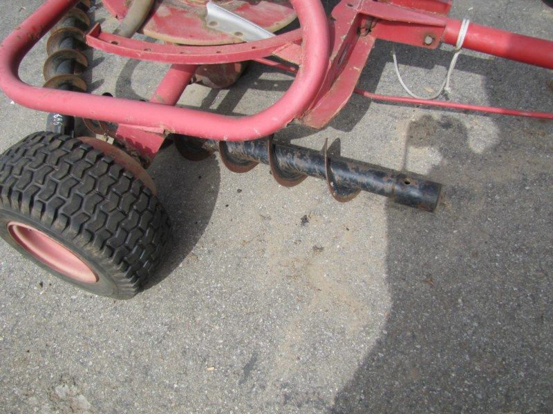 Lot of Two 3 Point Tractor Attachments Dethatcher & Auger System 