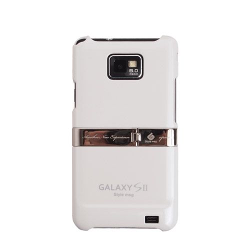 Stand Cover Case For Galaxy S2 i9100 AT&T White Color  