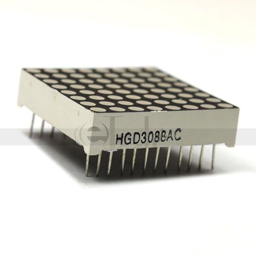 10pcs 8x8 Dot Matrix 3mm dia. Bicolor LED Display R&G  