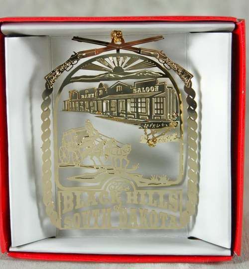   Hills of South Dakota Christmas Ornament Souvenir Stagecoach Old Town